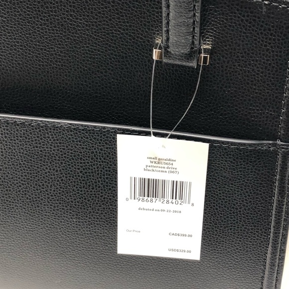 Nwt Kate Spade small Geraldine black cemn - Picture 4 of 8